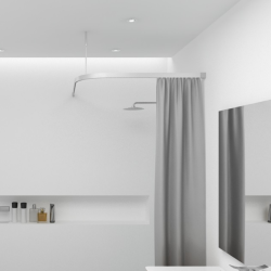 Badeforhngsstang vinkel, hjrne, alu - Aquatrend