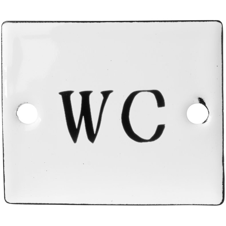 Ib Laursen Metalskilt WC