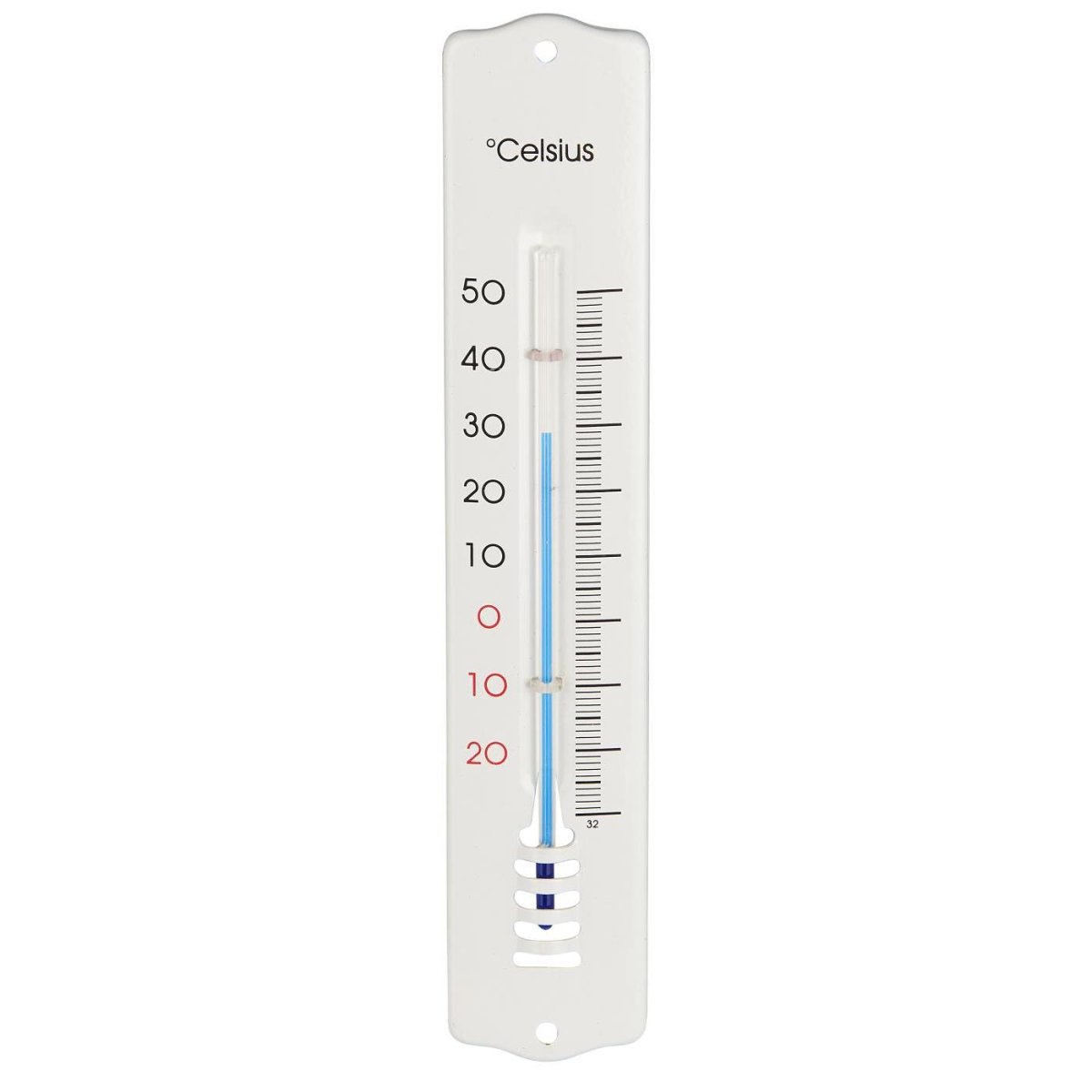 Ib Laursen Termometer t/væg emaljelook fra -30 til +50 grader Celsius ...