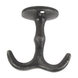 Ib Laursen Knage dobbelt skrues op under hylde, sort