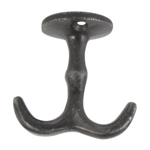 Ib Laursen Knage dobbelt skrues op under hylde, sort