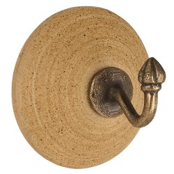 Ib Laursen Knage enkelt rund r brun keramik