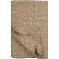  Ib Laursen Quilt beige m/sm� brune blomster 130x180cm