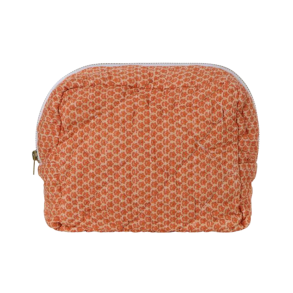 Toilettaske quiltet Orange blokm�nster
