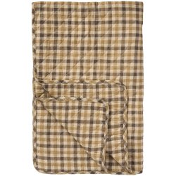 Ib Laursen Quilt m/brunt ternet mnster 130x180cm