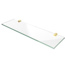 Beslag til glashylde i mat messingfinish, st m. 2 stk, Aquatrend