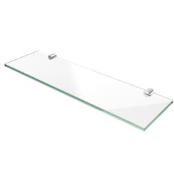 Beslag til glashylde i blank krom, st m. 2 stk, Aquatrend