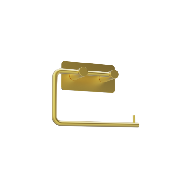 Toiletrulleholder selvklbende, mat messing - Elements 