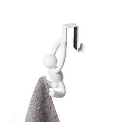 Umbra BUDDY knager til skabslge, st m. 2 stk. - hvid