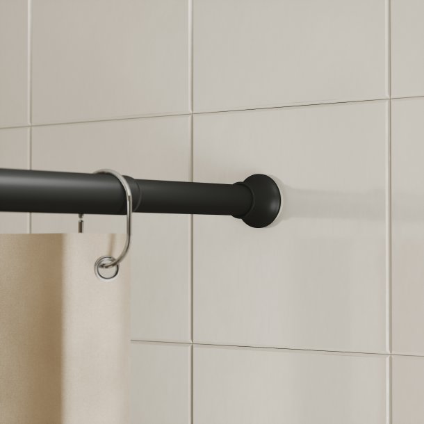 Matsort Umbra Chroma sp�ndestang til badeforh�ng p� badev�relse