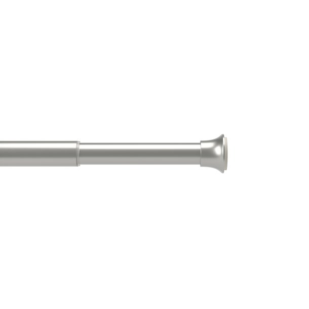 Umbra Chroma Badeforh�ngsstang teleskop, 107-183 cm, B�rstet st�l