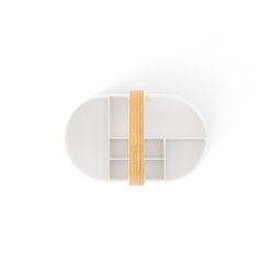 Umbra Bellwood Caddy opbevaring med h�ndtag - hvid/natur