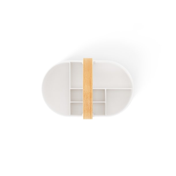 Umbra Bellwood Caddy opbevaring med h�ndtag - hvid/natur