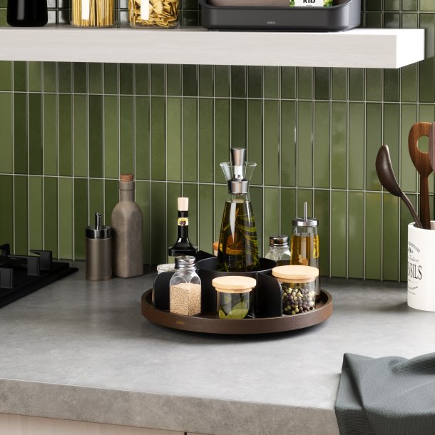 Umbra Bellwood Lazy Susan drejebakke - sort/valnd