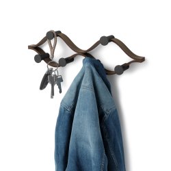 Umbra Montage knagerkke sort/valnd