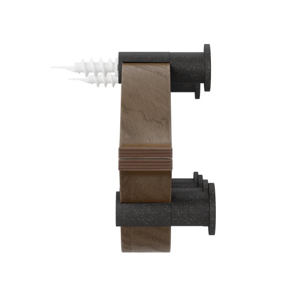 Umbra Montage knagerkke sort/valnd