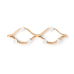 Umbra Montage knagerkke hvid/natur