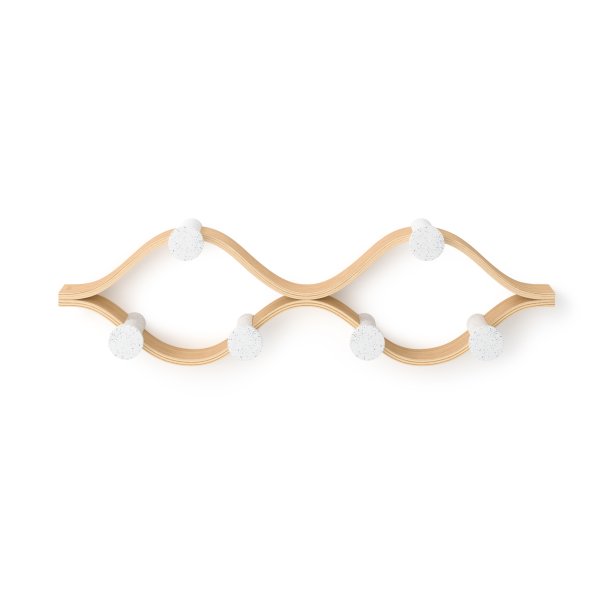 Umbra Montage knagerkke hvid/natur