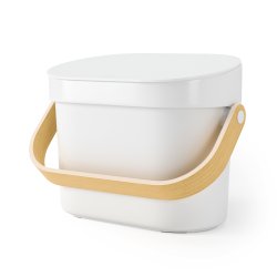 Umbra Bellwood kompost beholder, hvid/natur