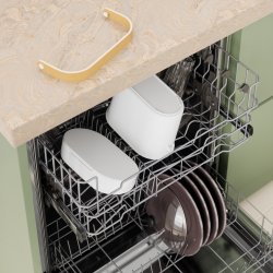 Umbra Bellwood kompost beholder, hvid/natur