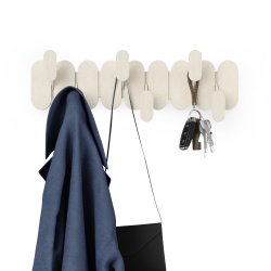 Umbra TEMPO knagerkke med 6 knager, sand