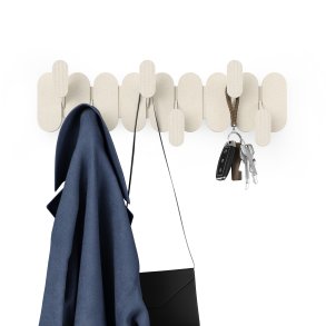 Umbra TEMPO knagerkke med 6 knager, sand