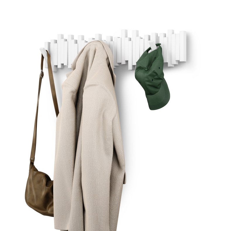 Umbra Umbra Sticks 8 knagerkke - Hvid