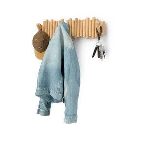 Umbra Picket 8 Rail tr knagerkke - Natur