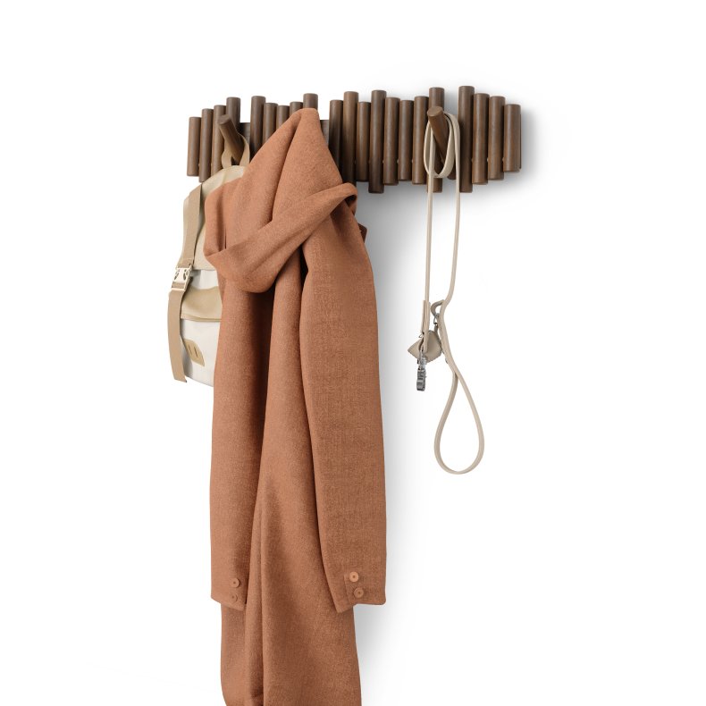 Umbra Picket 8 Rail tr knagerkke - Valnd