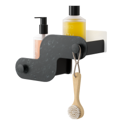 Umbra Nami selvkl�bende shampoohylder, s�t m. 2 stk, sort