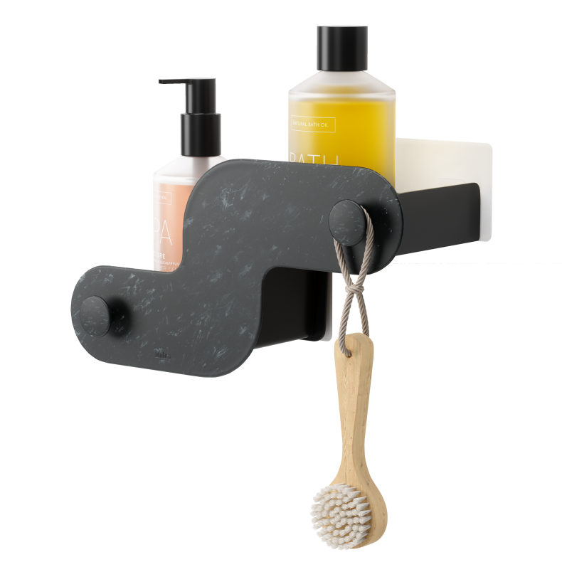 Umbra Nami selvkl�bende shampoohylder, s�t m. 2 stk, sort