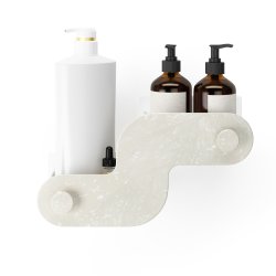 Umbra Nami selvkl�bende shampoohylder, s�t m. 2 stk, sand