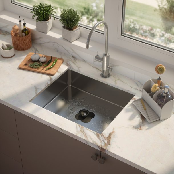 Umbra Bloom h�rfanger/bundprop til afl�b - sort