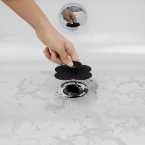 Umbra Bloom h�rfanger/bundprop til afl�b - sort