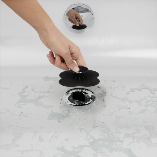 Umbra Bloom h�rfanger/bundprop til afl�b - sort