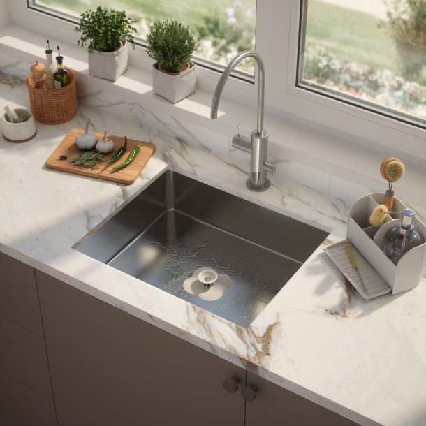 Umbra Bloom h�rfanger/bundprop til afl�b - hvid