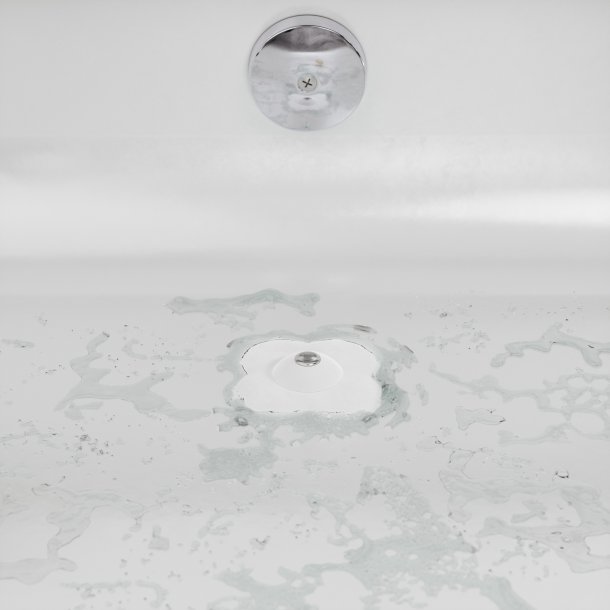 Umbra Bloom h�rfanger/bundprop til afl�b - hvid