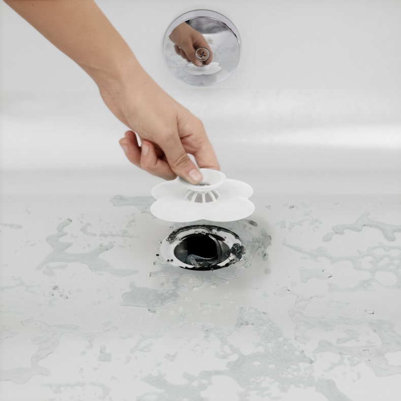 Umbra Bloom h�rfanger/bundprop til afl�b - hvid