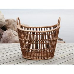 Chic Antique fransk kurv i rattan - natur