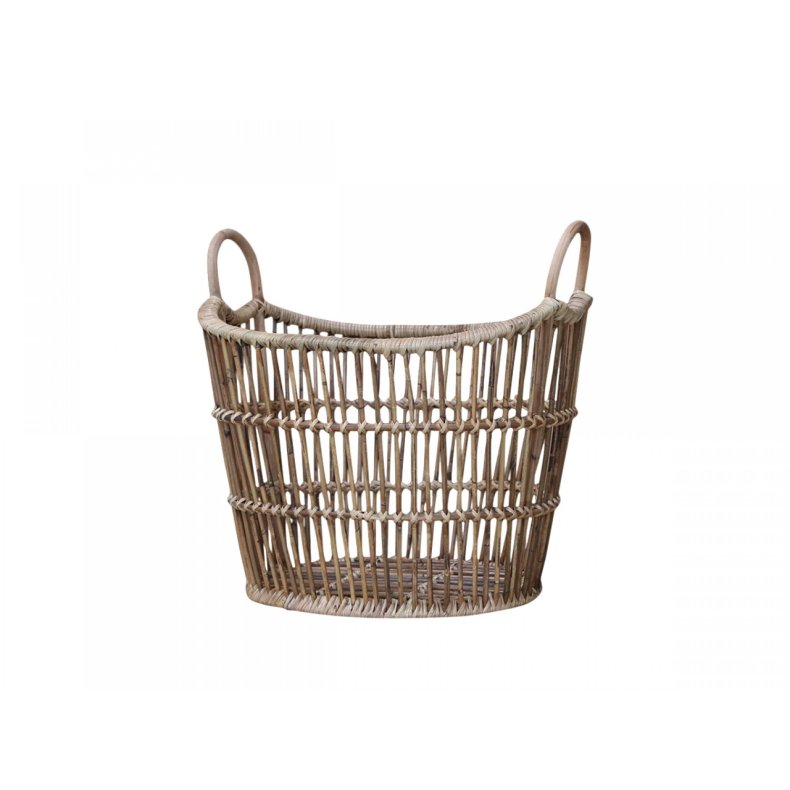 Chic Antique fransk kurv i rattan - natur