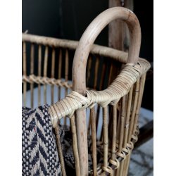 Chic Antique fransk kurv i rattan - natur