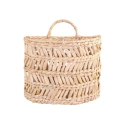 Chic Antique Kurv til ophng m. fletmnster H25 cm, natur
