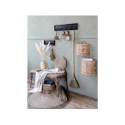 Chic Antique Kurv til ophng m. fletmnster H25 cm, natur