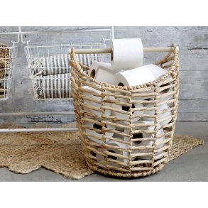 Chic Antique Kurv m. toiletpapirsholder - natur