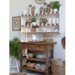 Chic Antique Opsats m. 2 kurv, natur