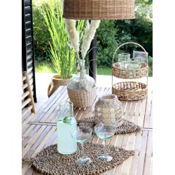 Chic Antique Opsats m. 2 kurv, natur