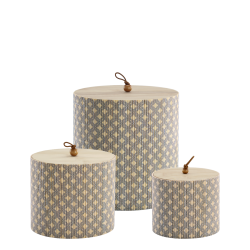 Chic Antique Amilly �ske i bambus s�t af 3 - Opal/natur