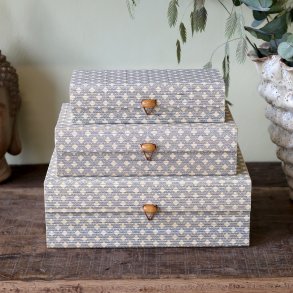 Chic Antique Amilly �ske i bambus s�t af 3 (M)- Opal/natur