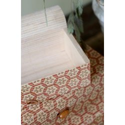 Chic Antique Amilly �ske i bambus s�t af 3 (M)- Coral/natur