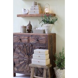 Chic Antique Amilly �ske i bambus s�t af 3 - Opal/natur